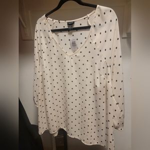 Torrid Polka dot blouse